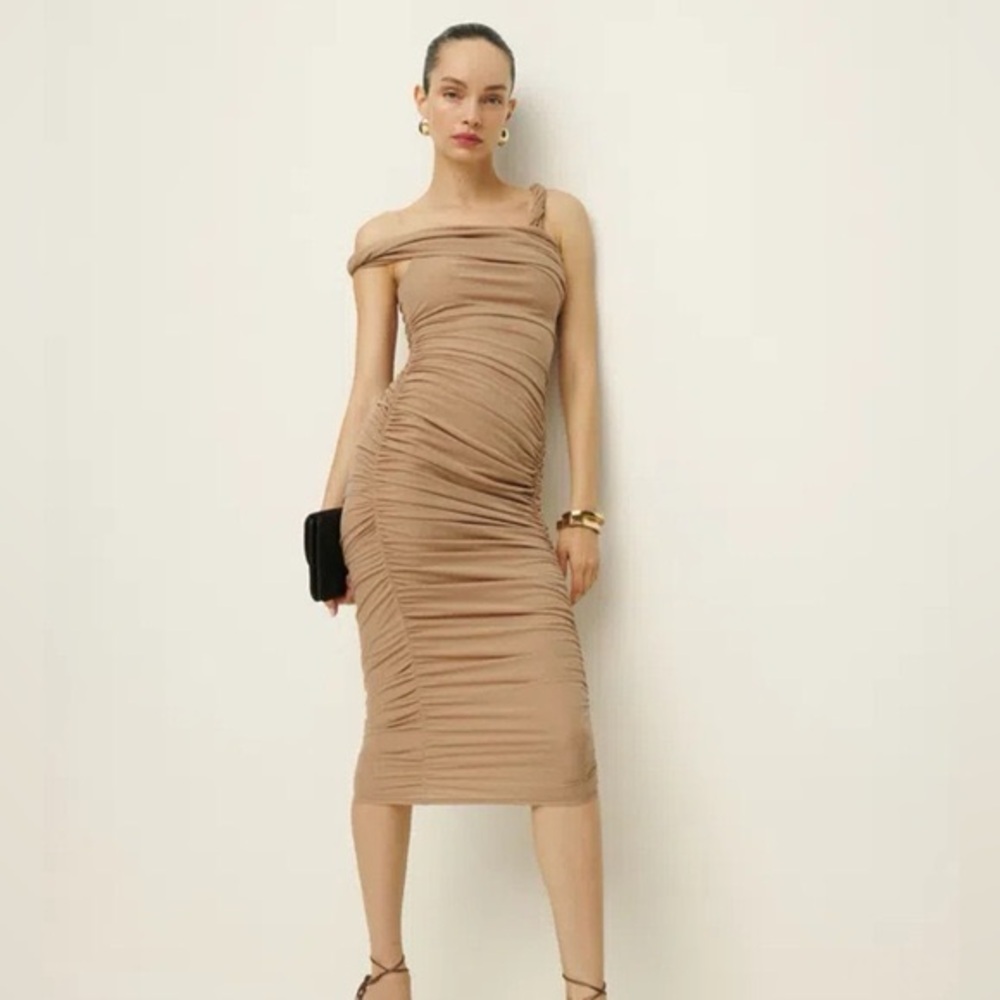 Reformation X Laura Harrier Alycia Dress Praline